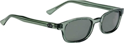 Chill Green KD's - 21269 Green Clear Frame/Green Polarized KD's, The Original KD's KD sunglasses, biker sunglasses, motorcycle sunglasses                                