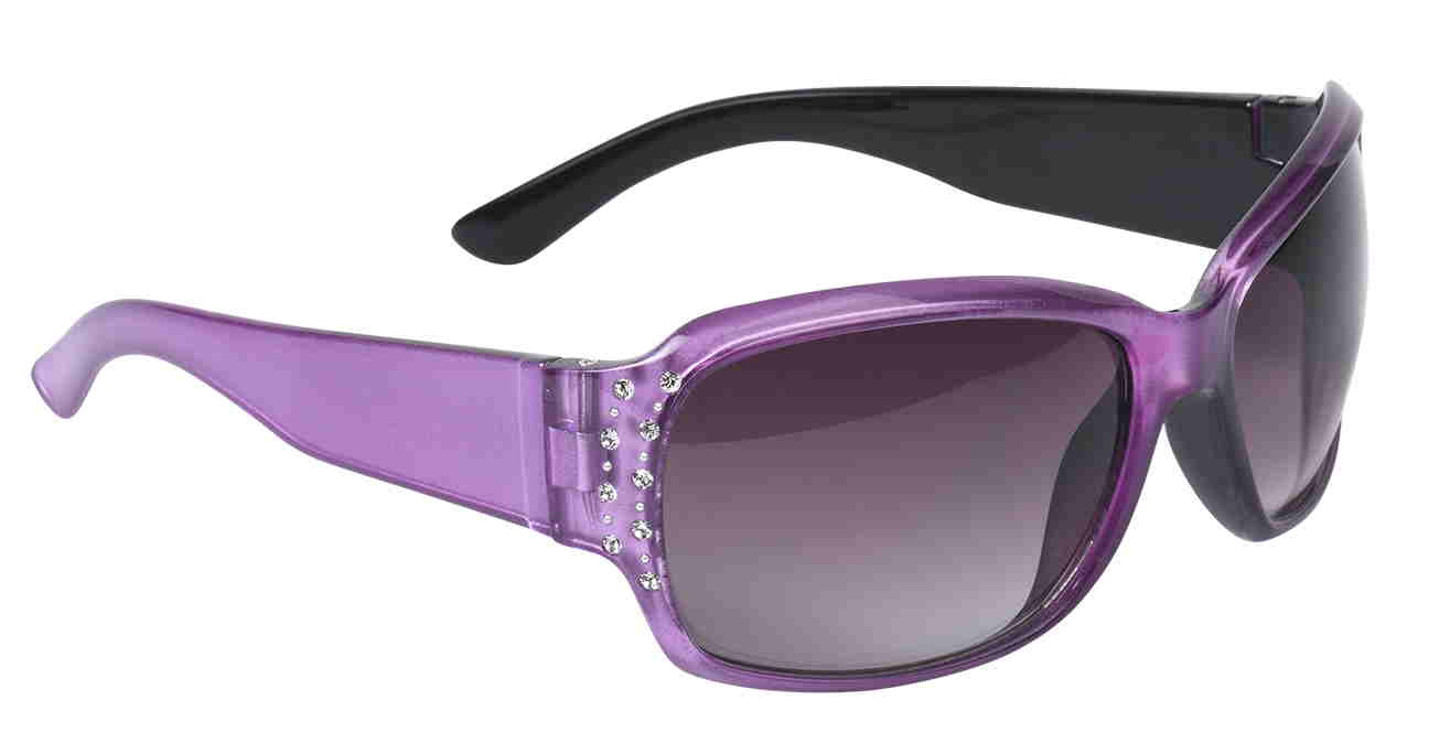 Chix Forever Purple - 68223 Gradient Smoke Lens/Rhinestones Womens Motorcycle Sunglasses, womens wrap sunglasses, Rhinestone Sunglasses, Biker sunglasses for women, most popular womens sunglasses with bling