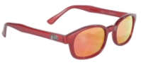 KD's - 20124 Fire red frame sunglasses, KD Sunglasses Red Frame, Colored Red Mirror Lenses