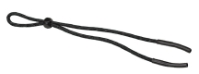 Black Sunglasses Cord - Adjustable with Rubber Tips 423