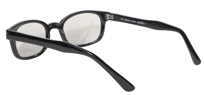 Pacific Coast PCSUN Biker Shades – 20% Larger Clear Frames With Silver Mirror Lenses – Unisex