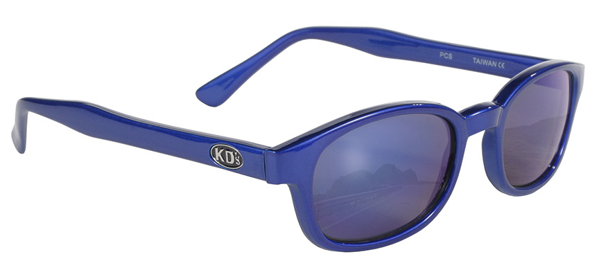KD's Original 1 Pair Blue Ice Blue Mirror Lens Old School Biker Sunglasses 20122