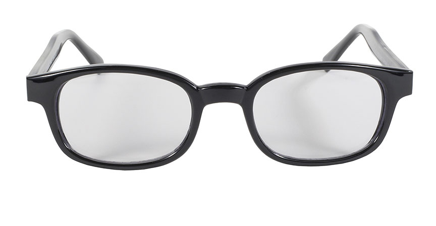 KD's Sunglasses Original Biker Shades Motorcycle Black Clear Lens 2015 