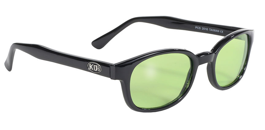 KD's 1 Pair Light Green Motorcycle Old School Biker Sunglasses 2016