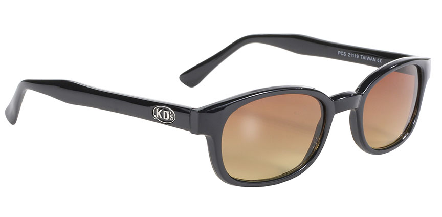 KD's Original 1 Pair Blue Buster Amber Lens Old School Biker Sunglasses 21119