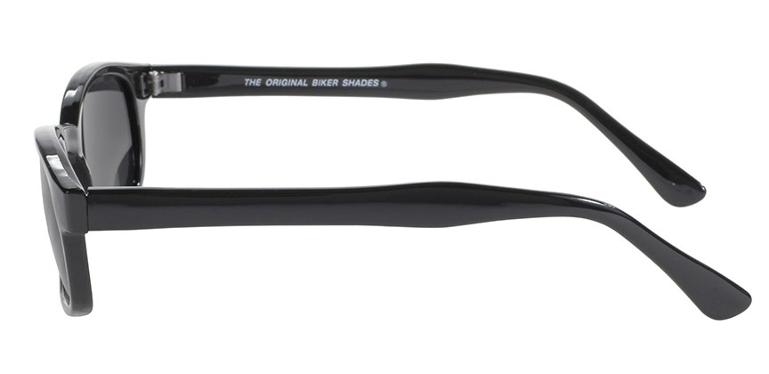 Black Frame/Dark Grey Lens 2120 Pacific Coast Original KDs Biker Sunglasses