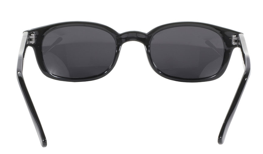 2120 Pacific Coast Original KDs Biker Sunglasses Black Frame/Dark Grey Lens