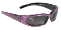 Chix Rally - 43023 Gray Gradient/Purple Women's Padded Motorcycle Sunglasses, most popular women's motorcycle sunglasses, Chix sunglasses for women