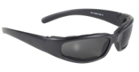 Rally - 4302 Smoke/Black Padded Motorcycle Sunglasses, Best Selling Padded Wraps, Padded Motorcycle Sunglass, Most Popular Padded Motorcycle Sunglasses