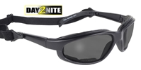 Airfoil Freedom 4311- Day2Nite/Black Photochromic lenses, transition lenses, lenses that change, comes with a strap
