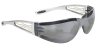Heat - 4440 Light Silver Mirror Lens/Silver Metal Flames 4440