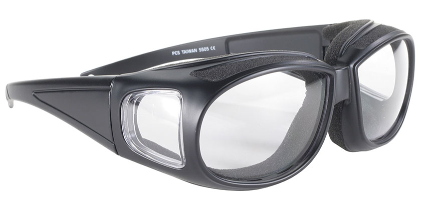 Defender - 5505 Clear/Black - Can Be Worn Over Eyeglasses! 5505